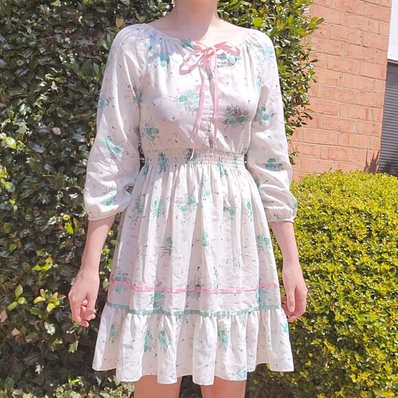 ❝ Youngland vintage 70s boho mini dress 🌷⋯ ❞ - Picture 9 of 12